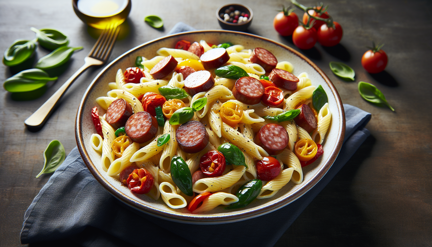 pasta con salsiccia in bianco